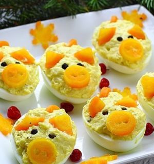 Фаршированные яйца «Поросята»
