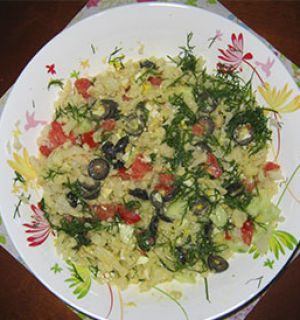 Летний салат с цветной капустой