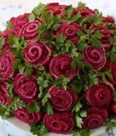 Салат «Букет роз»