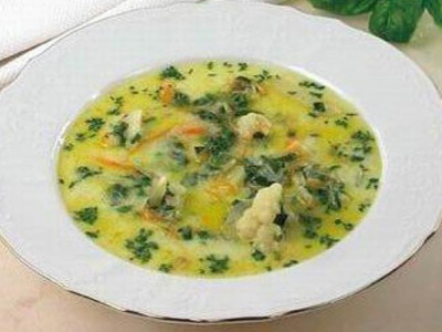 Суп с добавлением цветной капусты