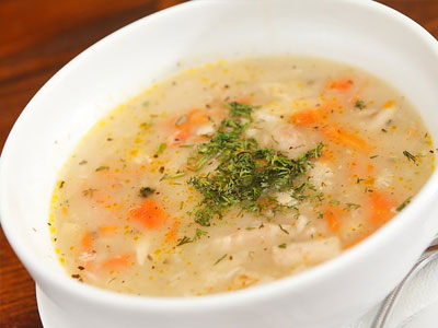 Суп с овсянки и овощей